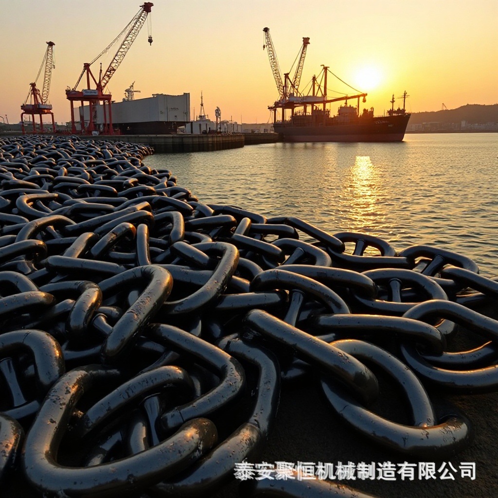 定制船舶有档链条源头工厂港口码头6mm-30mm起重圆环 船舶有档链