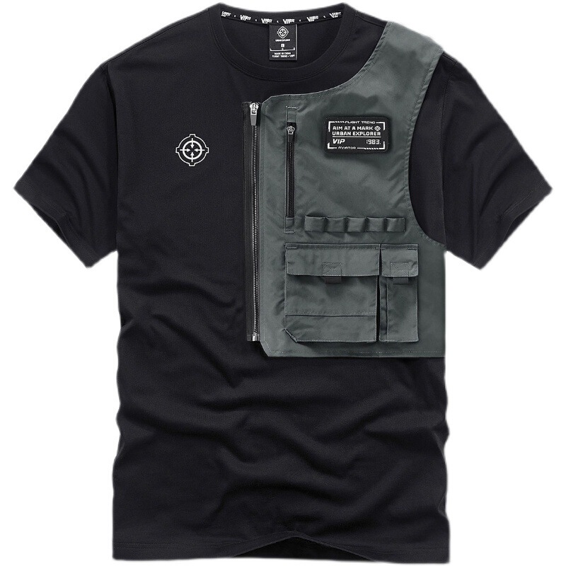 Summer Short-Sleeved T-Shirt for Men 2022 New Round Neck T-Shirt Bottoming Shirt Loose Functional Style Workwear Top Trbottomy Brand Summer Short-Sleeved T-Shirt for Men 2022 New Round Neck T-Shirt Bottoming Shirt Loose Functional Style Workwear Top Trbottomy Brand