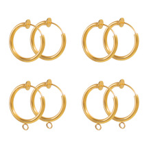 饰品配件diy手工材料 不锈钢隐形耳夹弹簧耳夹无耳洞耳夹耳饰耳环