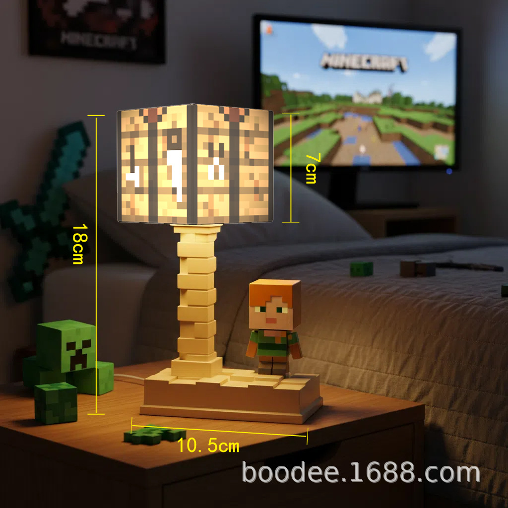 Mi mundo elemento de juego periférico TNT lámpara de noche MC lámpara de bloque alumno lámpara de cabecera lámpara de escritorio de atmósfera en stock