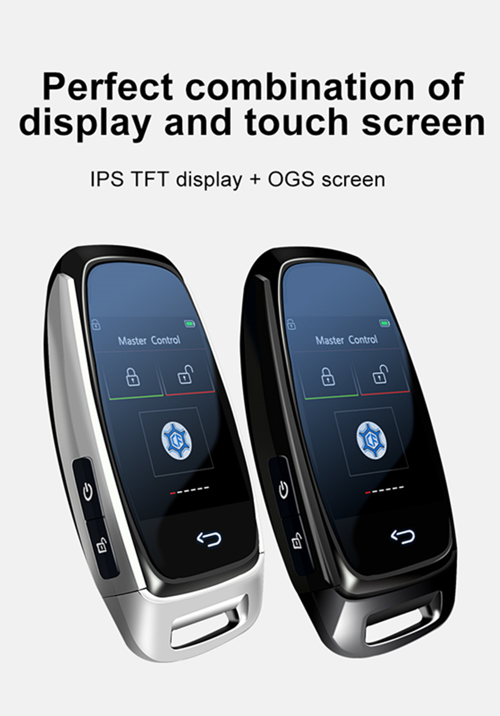 Smart Car Key Upgrade Modification One-Key Start LCD Touch Screen Remote