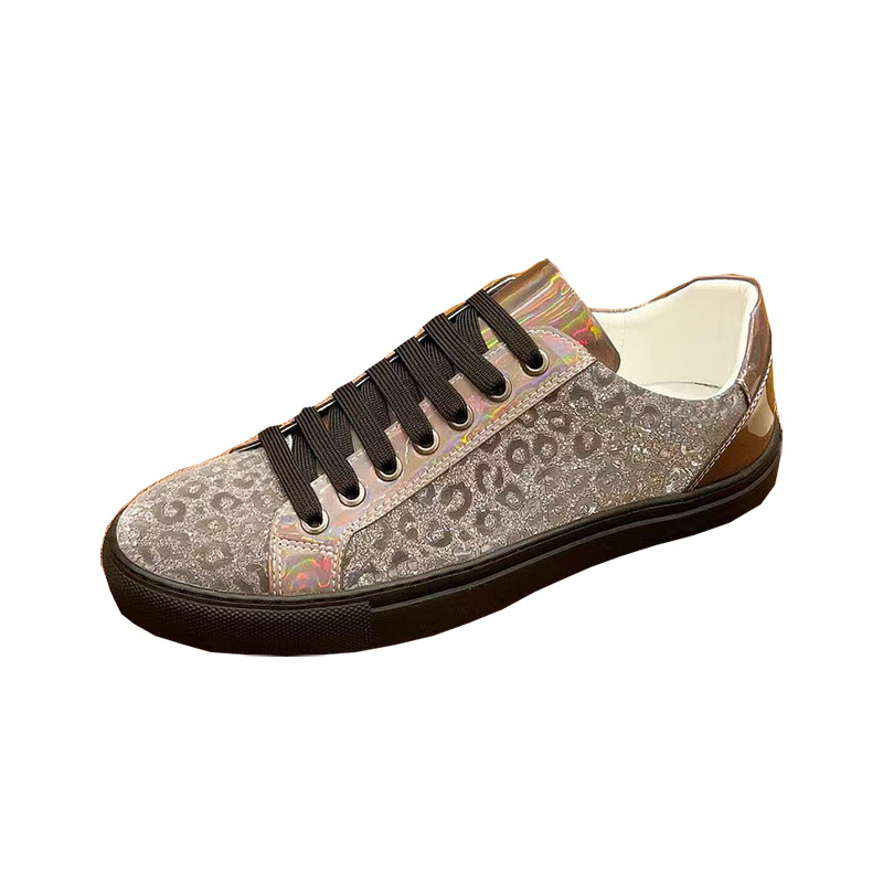 Modische Herren Freizeitschuhe Aus Echtleder Low-top Sneaker_voghion.com