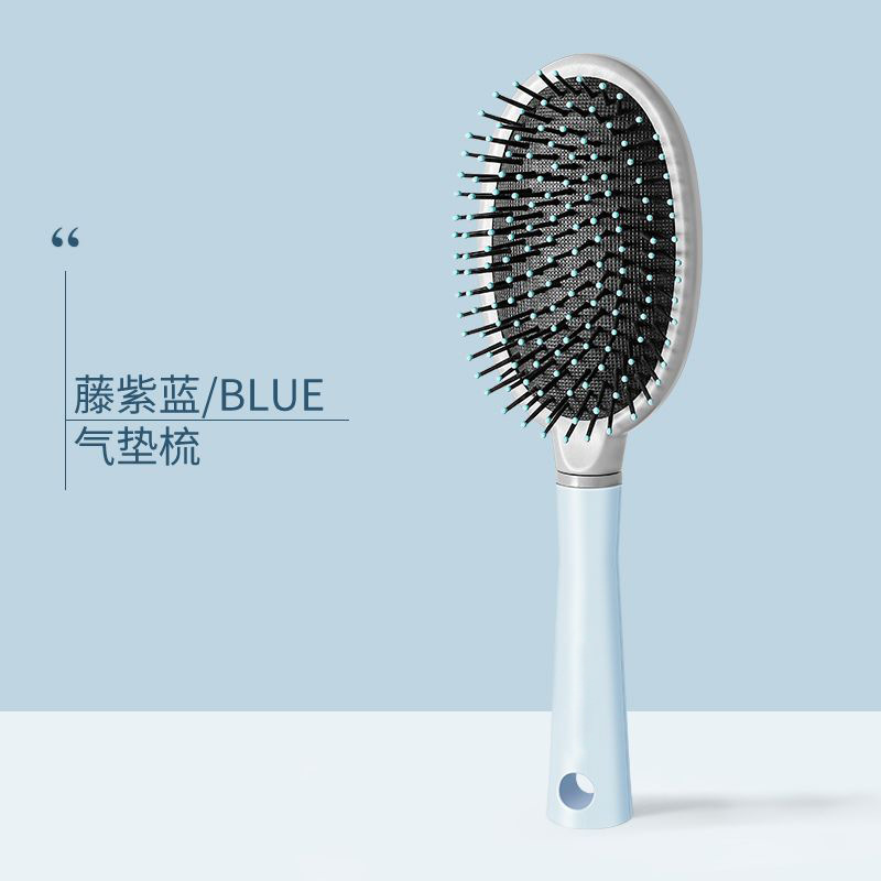 Pein de cabello de aire para dama con masaje flojo pein de cabello largo rizado antiestático pein de bolsa de aire para el hogar