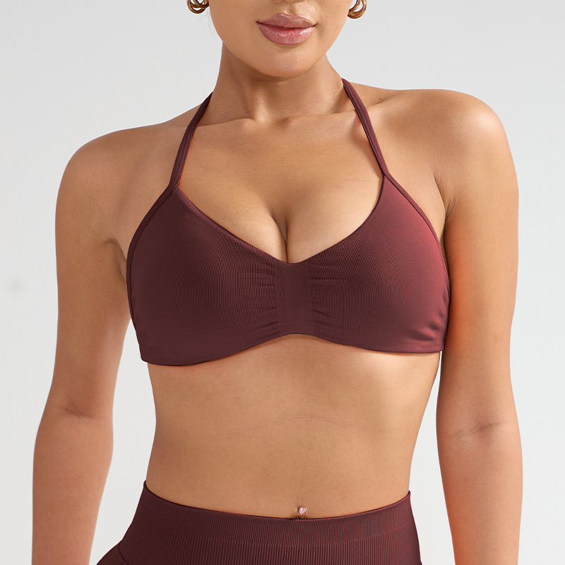 Burgundy [halter neck short style]