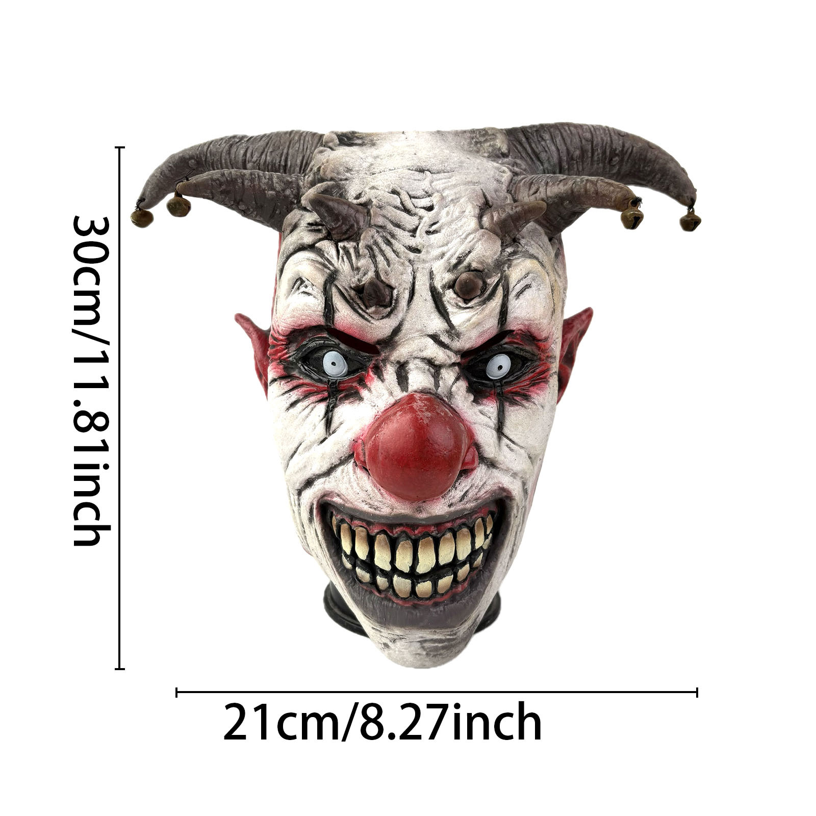 Broken Soul Clown Latex Mask Party Activities Funny Funny Hat Dress-up Black Mouth Horror Haunted House Scream Props