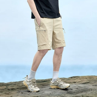 批发轻薄冰感工装美式短裤夏季潮牌宽松运动中裤多口袋冰丝休跨境