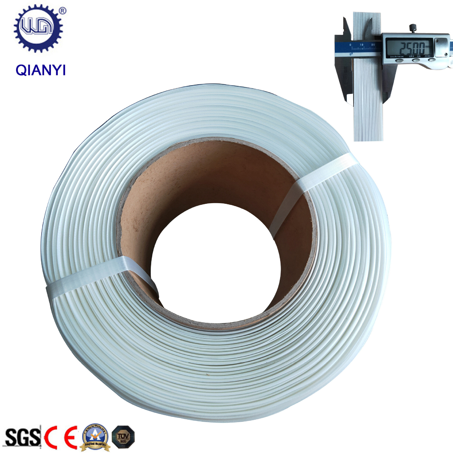 打包带25mm宽 厂家直供纤维打包带 拉力好的包装带 强拉力