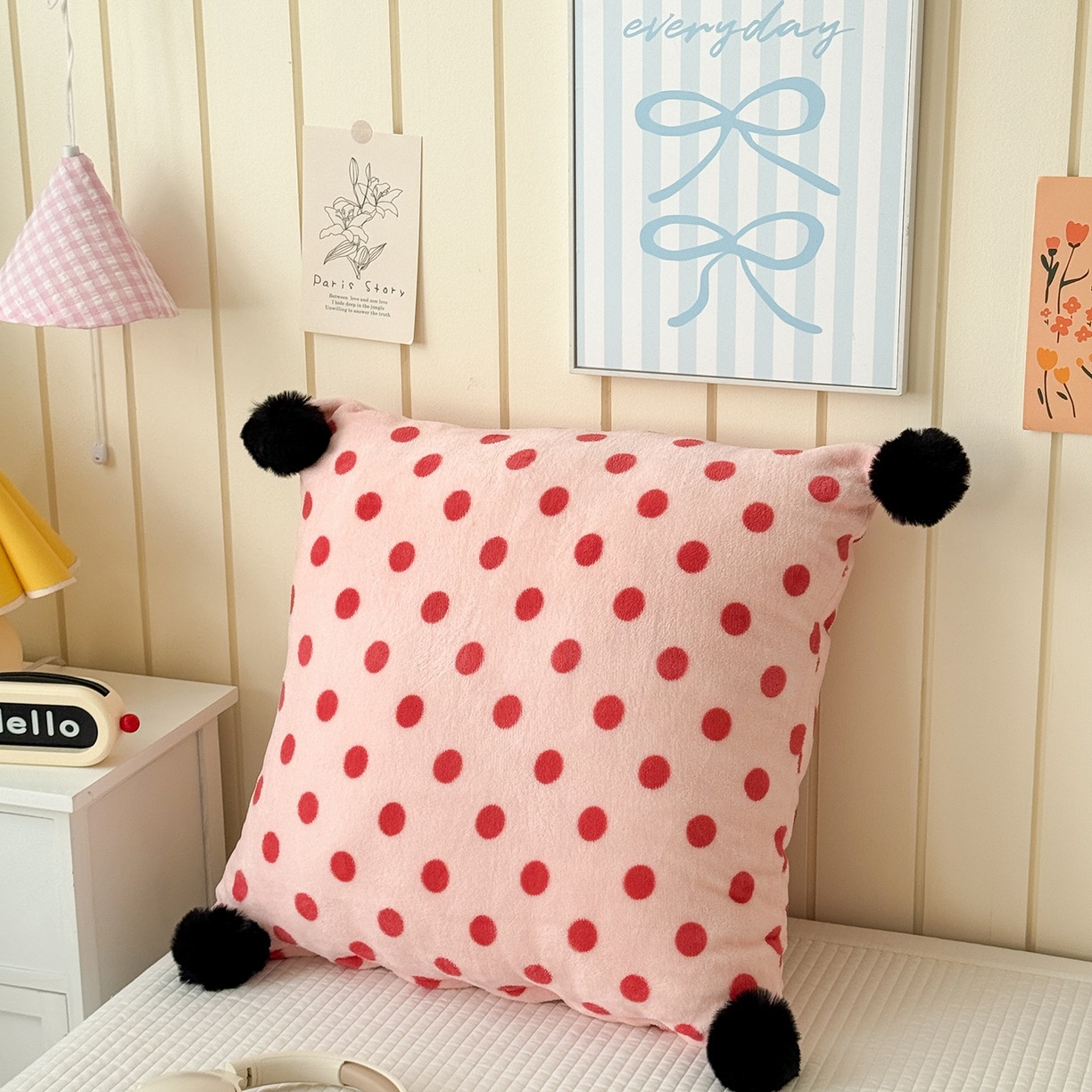Nuevo estilo simple de almohada de cabello de vello para la sala de estar almohada de respaldo corta de arena para el hogar simple cojín sobre la oficina en el viento