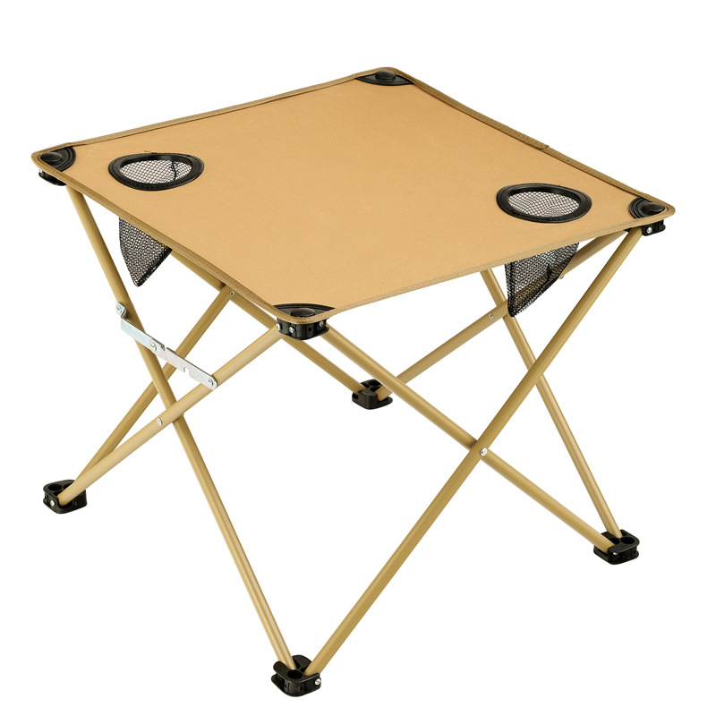 Primavera, verano y otoño nuevo estilo Oxford paño para acampar mesa pequeña camping mesa de tela plegable para acampar mesa de picnic impermeable ligera y portátil