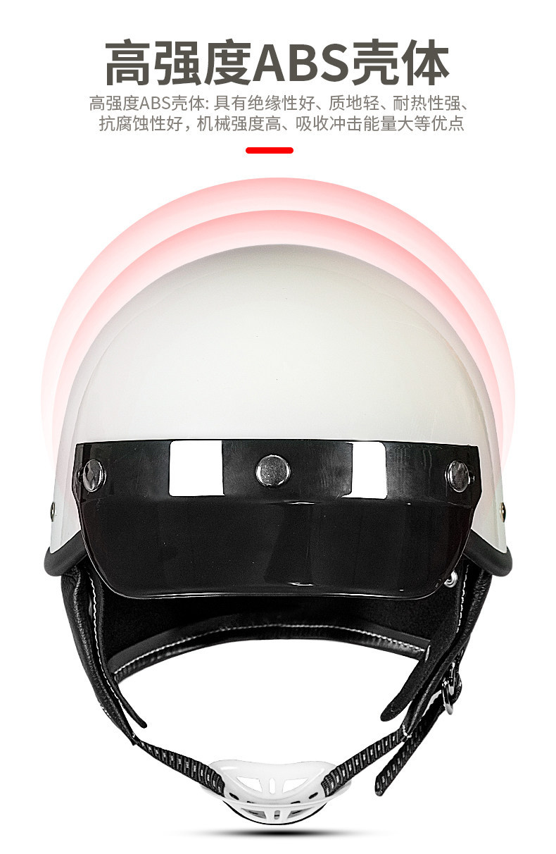 Retro 3C certified summer motorcycle helmet, custom electric vehicle half helmet, sun-proof, breathable safety helmet, cross-border wholesale