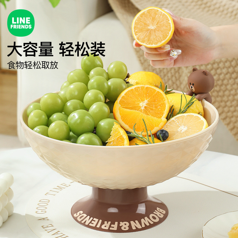 ヒグマリビングルームコーヒーテーブルプラスチックドライフルーツプレート高価値フルーツプレートライト高級排水高脚フルーツプレート|undefined