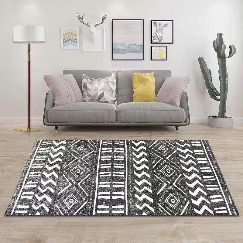 Alfombra para sala de estar de estilo bohemio, alfombra para mesa de centro, alfombra para dormitorio, alfombra para la entrada, se puede enviar en nombre de terceros.