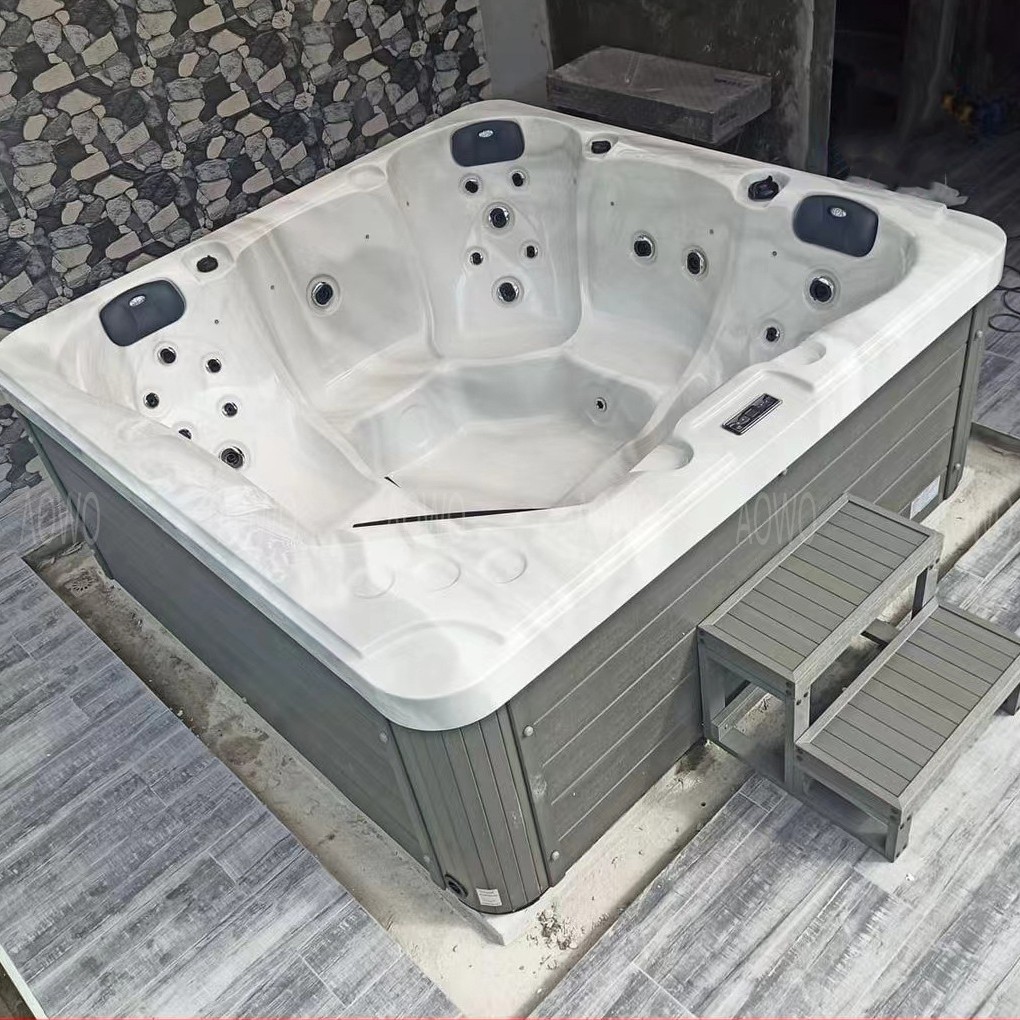 5 personas acrílico masaje al aire libre bañera de surf spa bañera de spa villa excursión jardín jacuzzi piscina