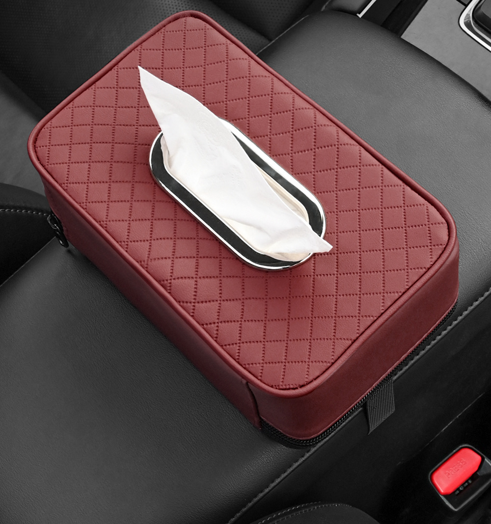 Car interior supplies car tissue box creative sun visor hanging sunroof chair back large capacity paper box