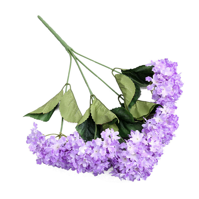 紫色仿真花婚庆假花绣球花插花婚礼花艺花材绢花装饰布置花批发热|undefined