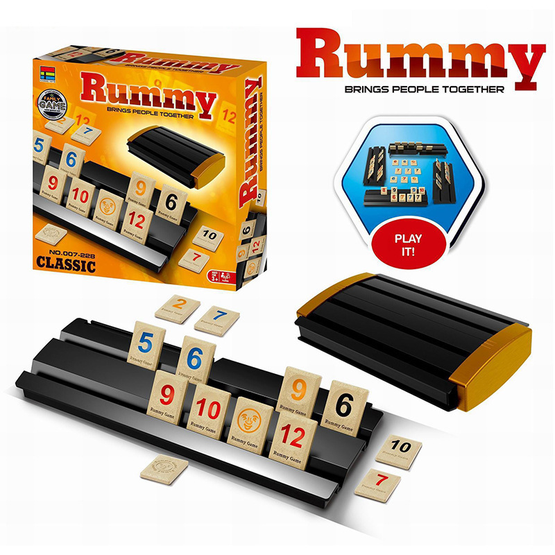 Cross-Border Amazon Rummy Digital Board Game Educational Toy Family Gathering Interactive Card Game Israeli Mahjong Cross-Border Amazon Rummy Digital Board Game Educational Toy Family Gathering Interactive Card Game Israeli Mahjong