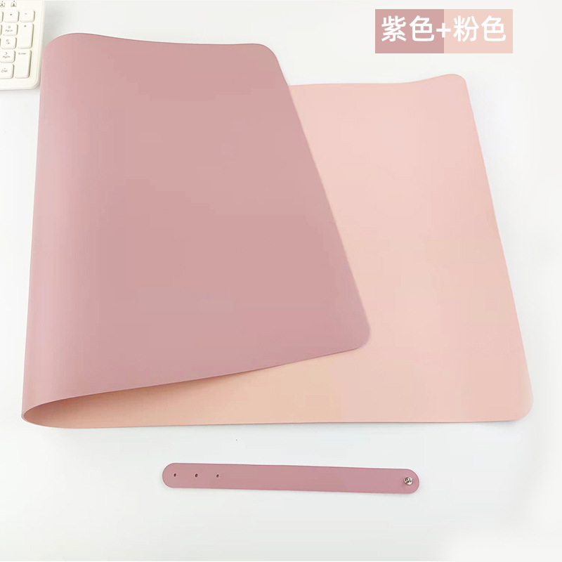 Alfombrilla de ratón de cuero de doble cara almohadilla de escritura de computadora de escritorio de la Oficina Creativa de gran tamaño almohadilla de ratón impermeable de cuero de la PU al por mayor