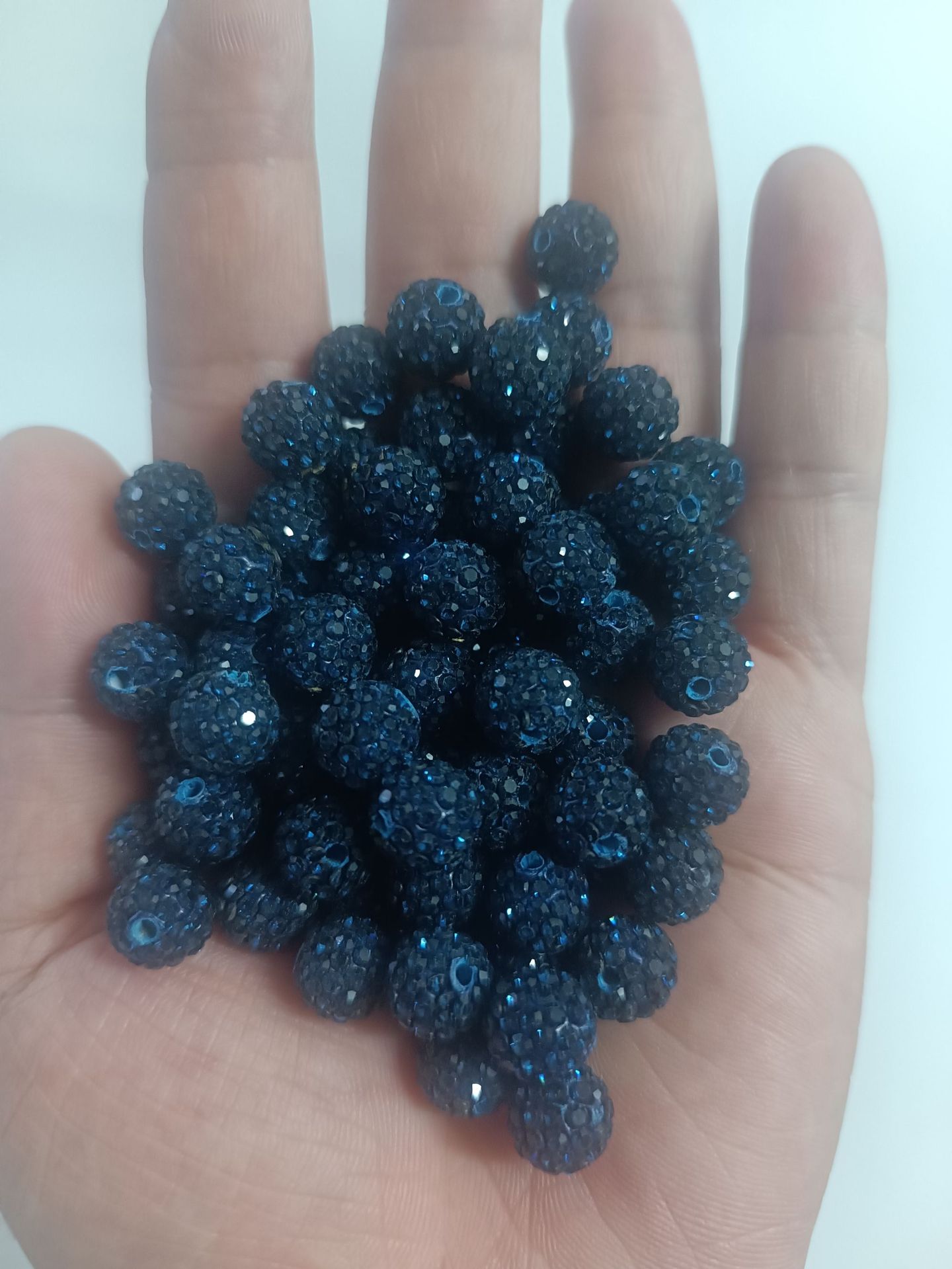 soft clay Material 50 PCS/Package Diameter 10mm Soft Clay Artificial Rhinestones Round DIY Jewelry Accessories Beads