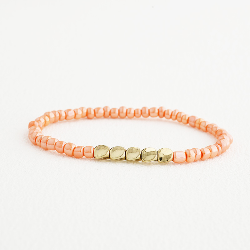 13g Weight Bracelets Classification 1 Piece Quantity Daily Occasion Seed Bead Material Geometric Pattern Unisex Gender Plating Design Simple Style Style Simple Style Geometric Seed Bead Plating Unisex Bracelets 4