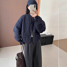 欧货韩版立领棉衣外套女冬季2025年新款夹棉宽松小个子棉服棒球服