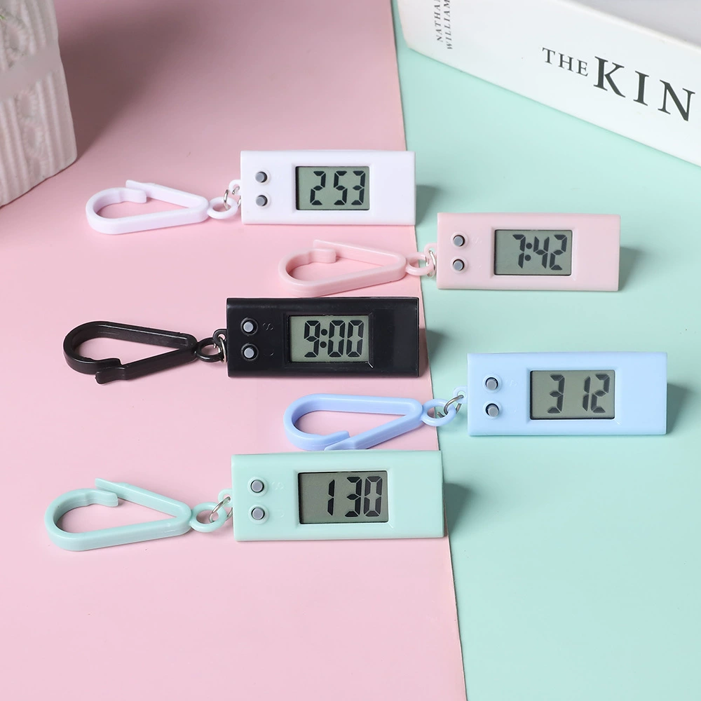 Треугольный мини-брелок, электронные часы, дофамин, яркие цвета, цифровые часы, студенческий экзамен, таймер, портативный