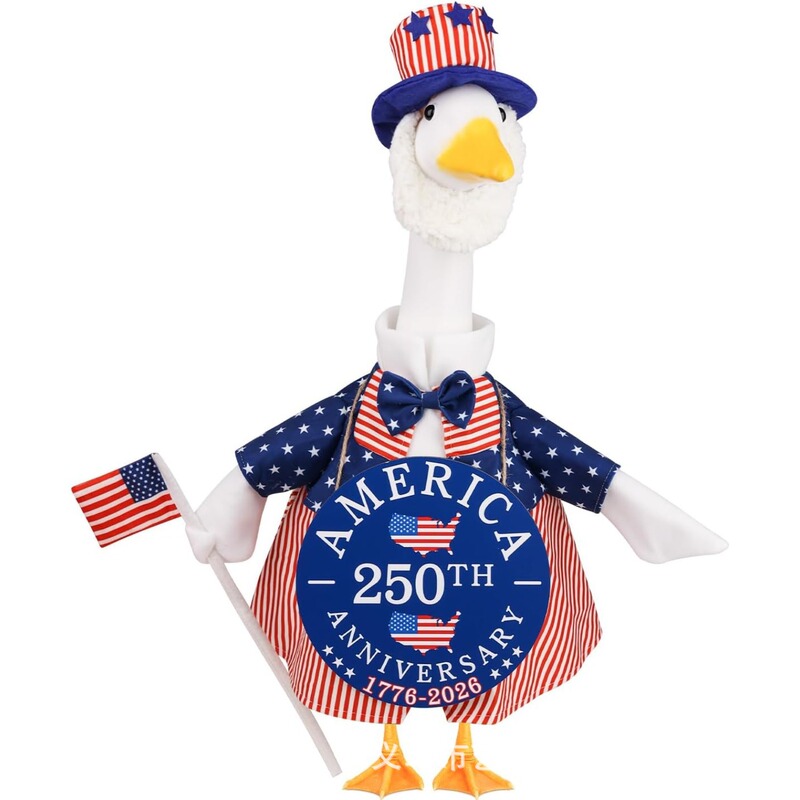 Cross-Border American Independence Day 250Th Anniversary Uncle Sam Porch Goose Costume Garden Terrace Party Decoration Props