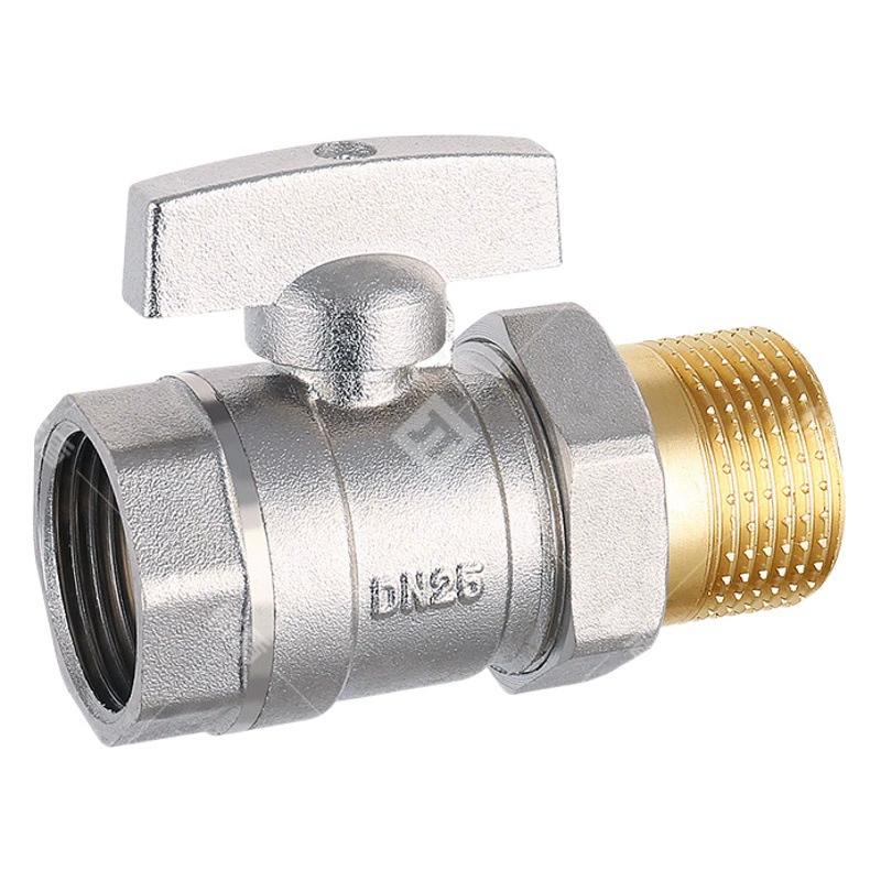 Мостовой защитный клапан латунный шаровой кран DN15 25 внутренняя и внешняя резьба дисковая ручка шаровой кран 4 точки 6 точек нагревательный клапан