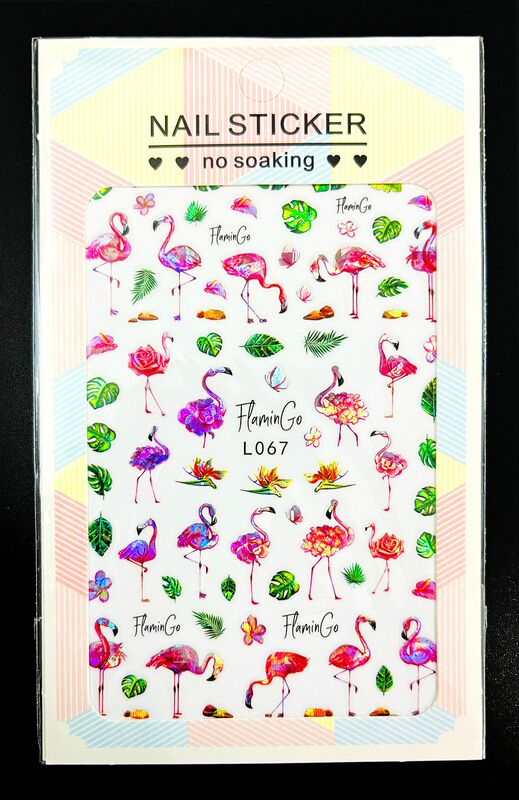 Nail Art New Laser Stickers Tropical Rainforest Dreamcatcher Color Strange Art Painting L067-072 with Adhesive Back