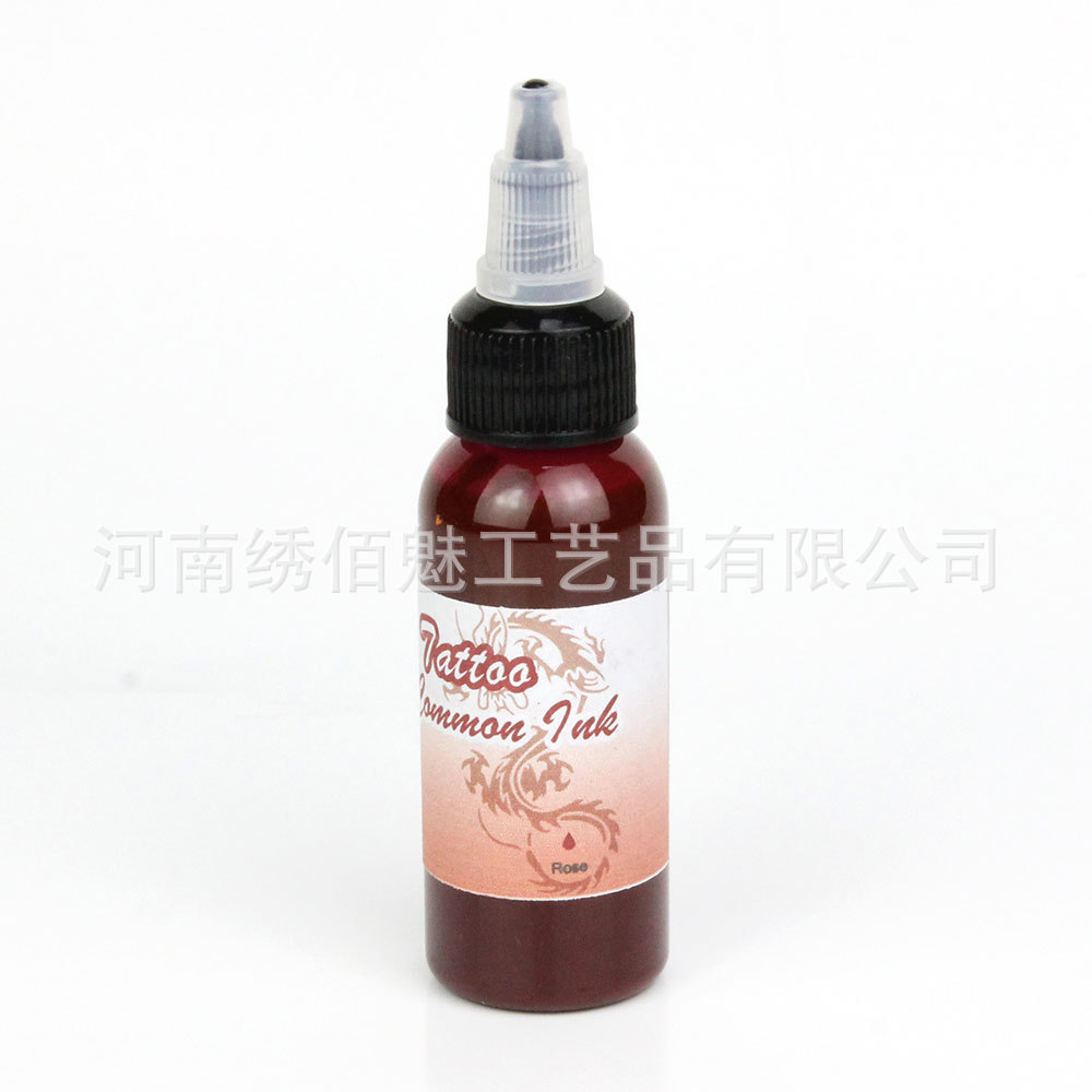 Pigmento grande del tatuaje de la botella Rose Red