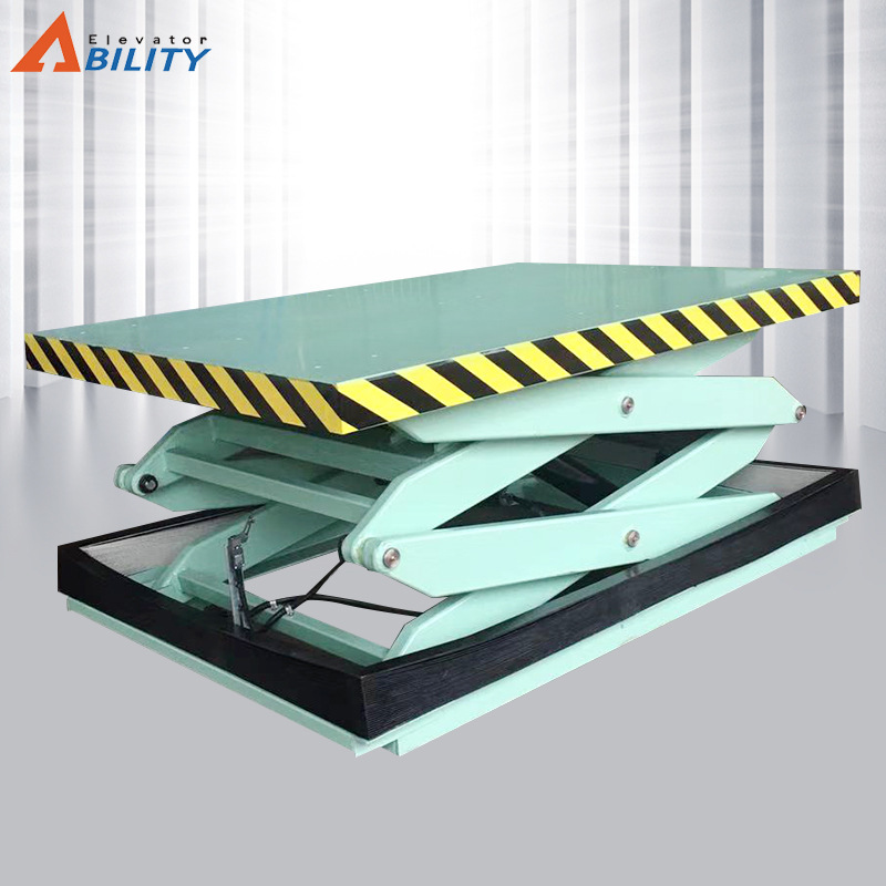 厂家批发剪叉式液压升降台 高空作业平台车固定式双剪叉升降机