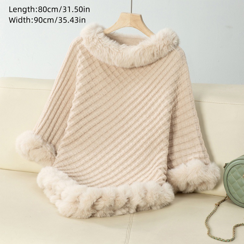 20245 nuevo cuello de lana de color sólido de lana de las mujeres europeas otoño y invierno nuevo grueso abrigo de punto retro chal