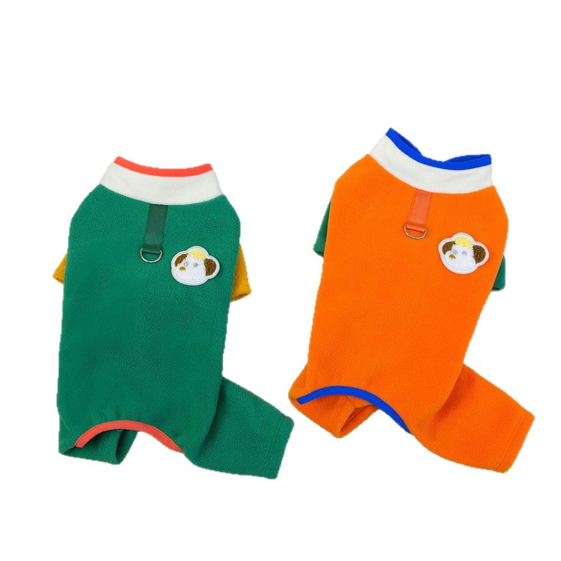 宠物服装小型犬狗衣服猫咪秋冬保暖舒适新款批发25立领摇粒绒四腿|undefined