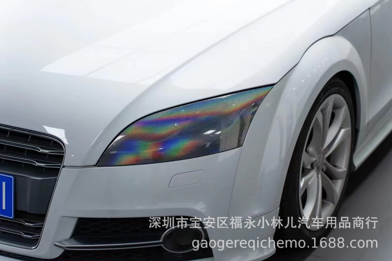 Cross-Border 6D Prism Honeycomb Rainbow Light Film Full Roll Car Tail Modification Laser Film Headlight Protective Film Trendy Modification