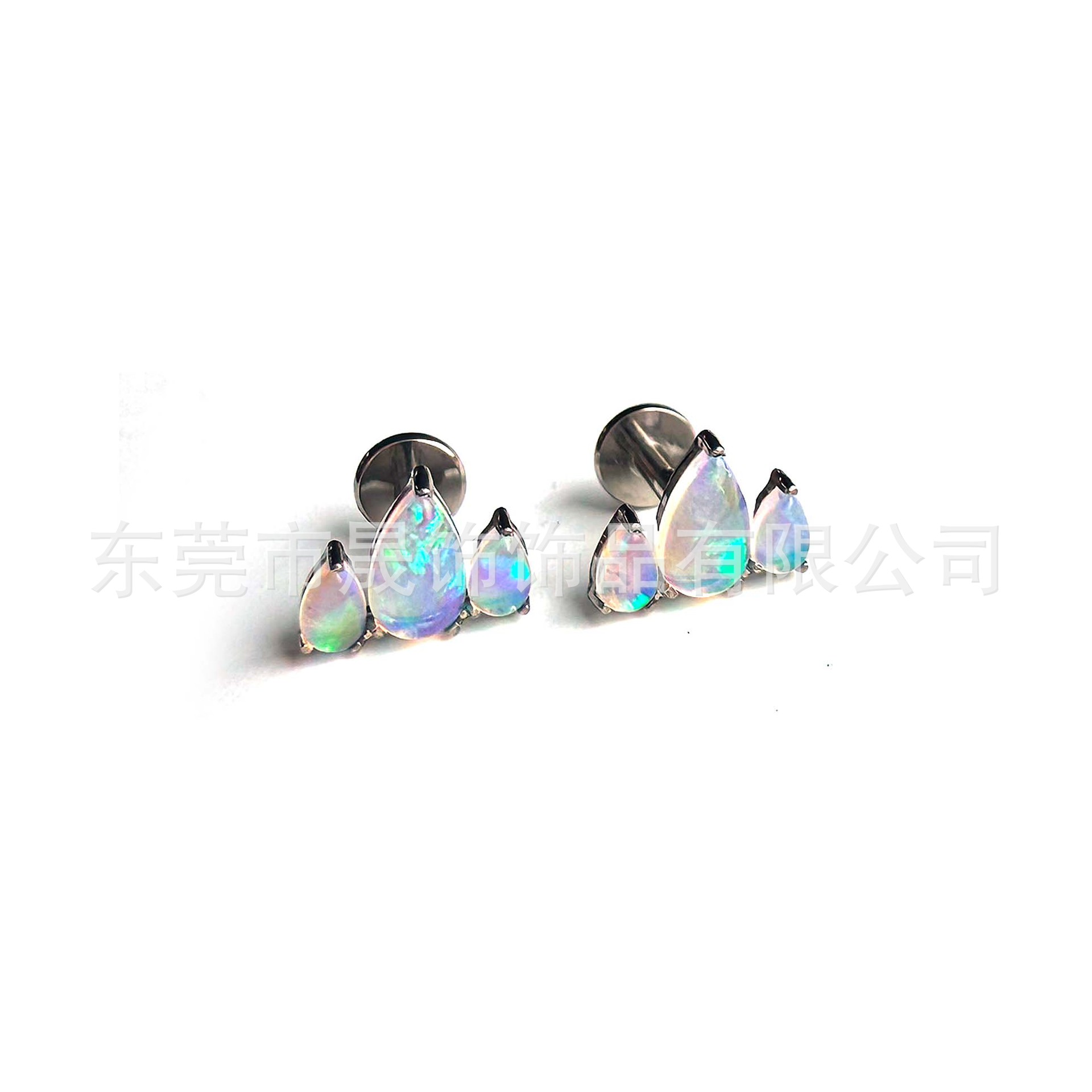原创F136 Titanium Studded 果冻澳宝 Labret Stud Ear Stud Nose Stud Helix Cartilage Stud G23 Implant Grade Titanium 人体 Piercing Jewelry