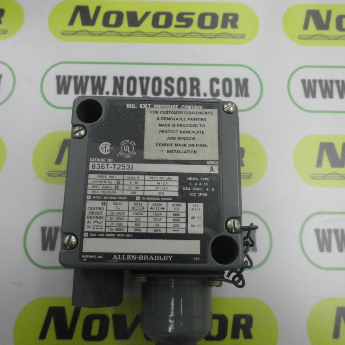 AB  ALLEN-BRADLEY压力开关836T-T253J