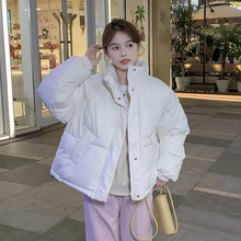 2022新款韓版時尚港風爆款棉衣棉服面包服冬裝加厚短款外套女批發