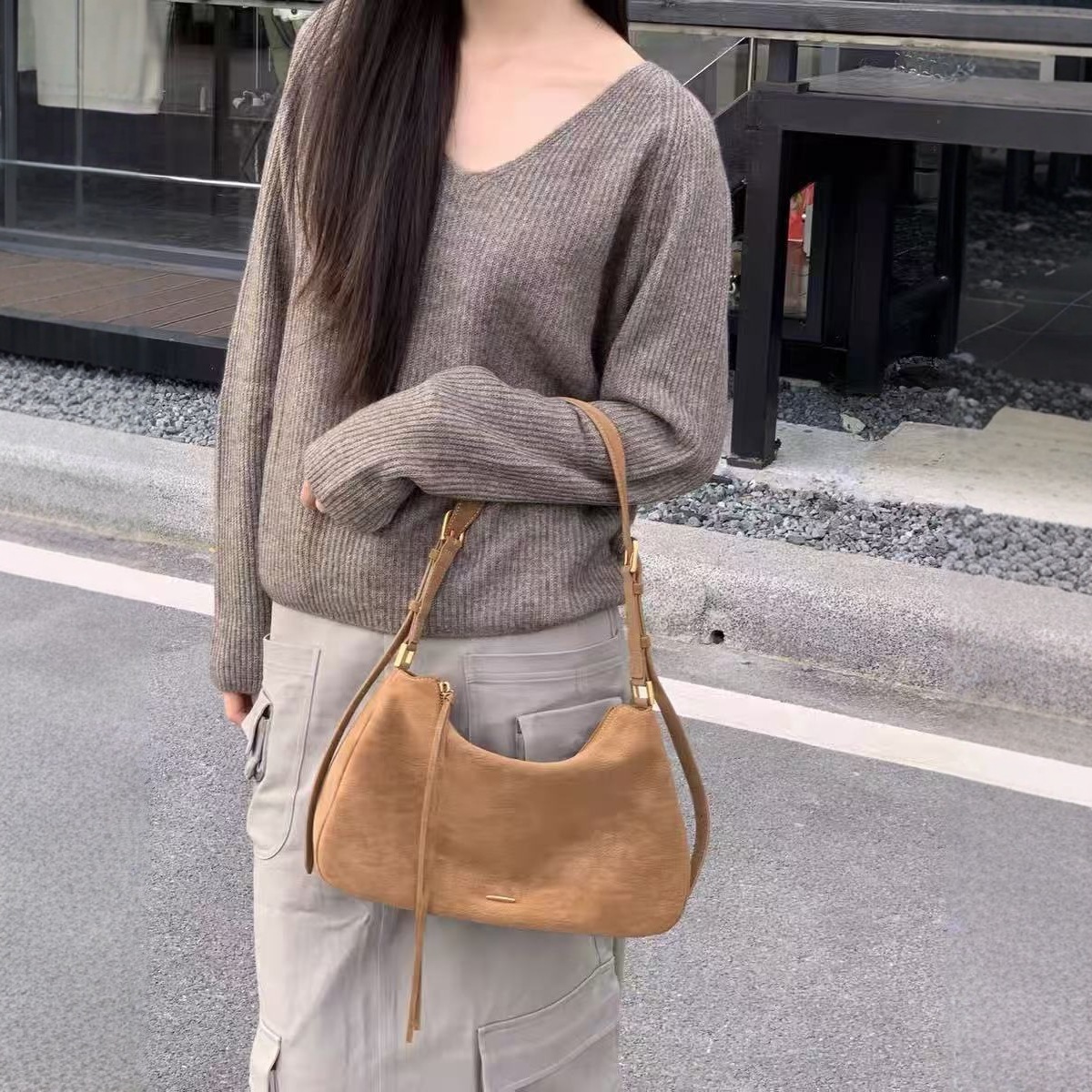 Brown Women's Shoulder Bag And Crossbody Bag For Commuting_voghion.com