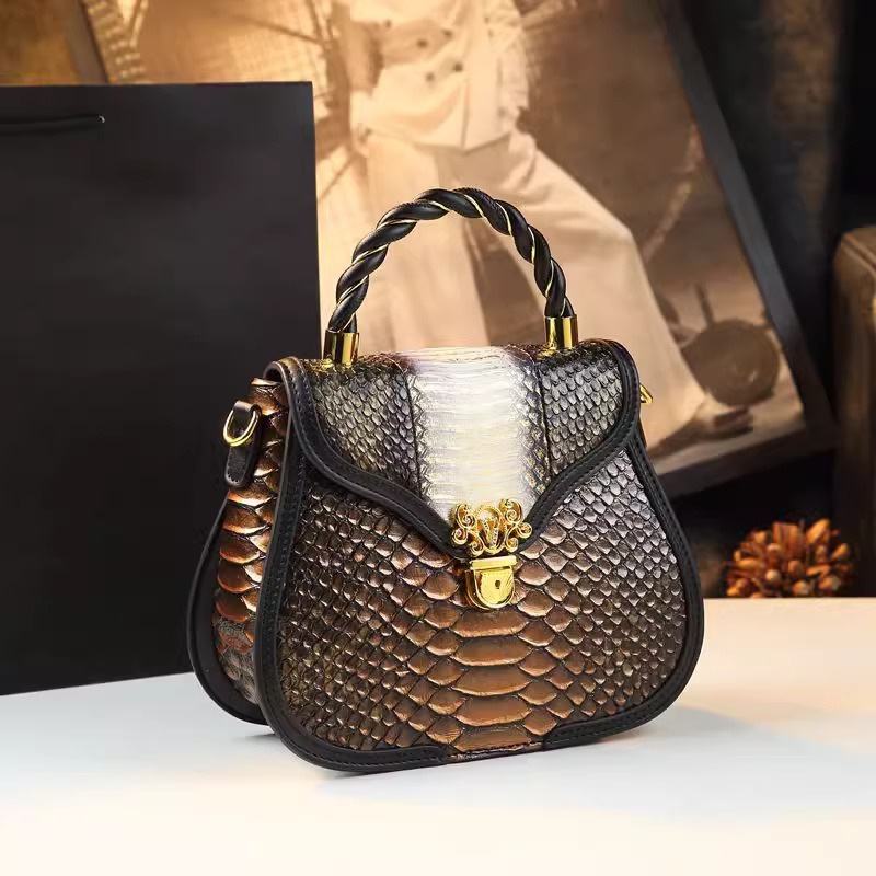 Borsa da donna 2024 Nuova moda Vera pelle a fisarmonica Nicchia e super popolare, Borsa piccola a tracolla singola, Versatile_voghion.com