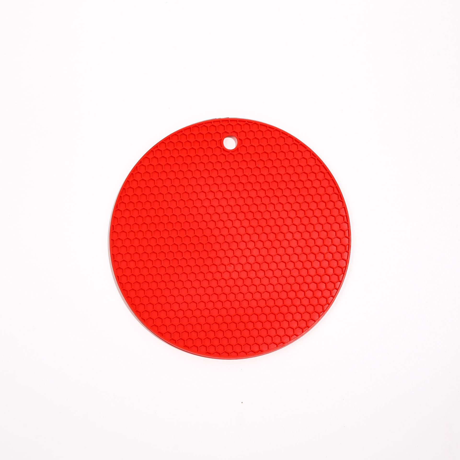 厂家现货硅胶蜂窝垫食品级硅胶餐杯垫圆形防滑隔热垫耐高温易清洗