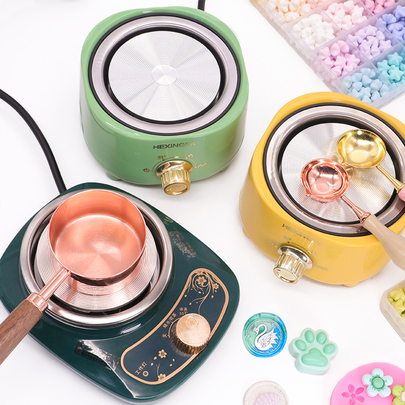 Fuego pintura horno eléctrico horno novato haciendo fuego pintura sello pequeño horno eléctrico haciendo mano cuenta cera herramienta de fusión niños estufa