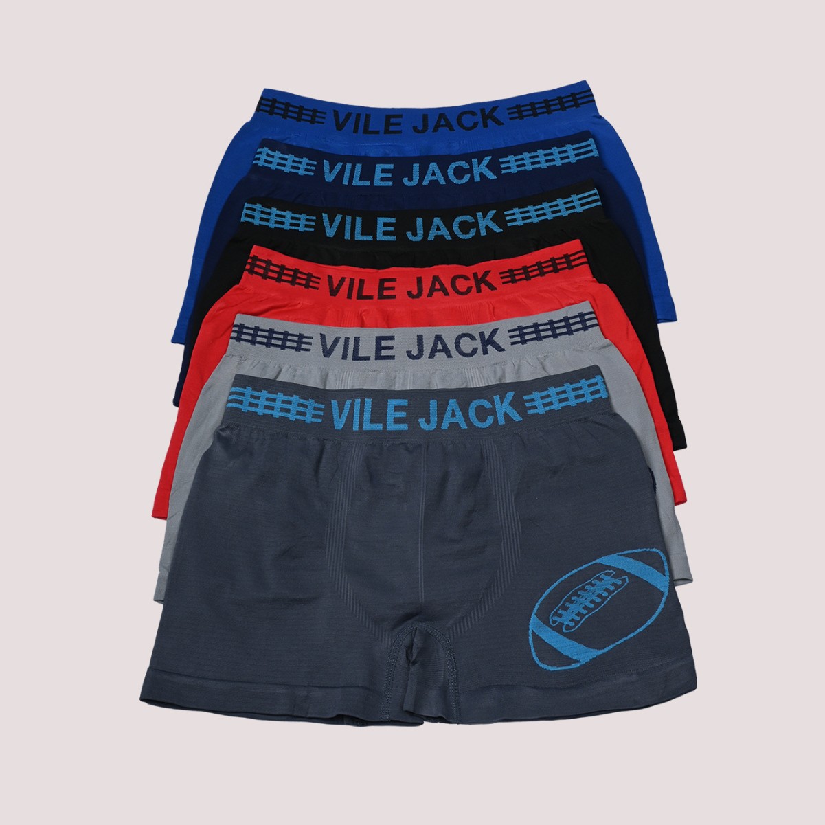 Calzoncillos para jóvenes Calzoncillos bóxer con estampado de rugby de secado rápido deportivo Calzoncillos cortos suaves y transpirables de cintura media Calzoncillos bóxer