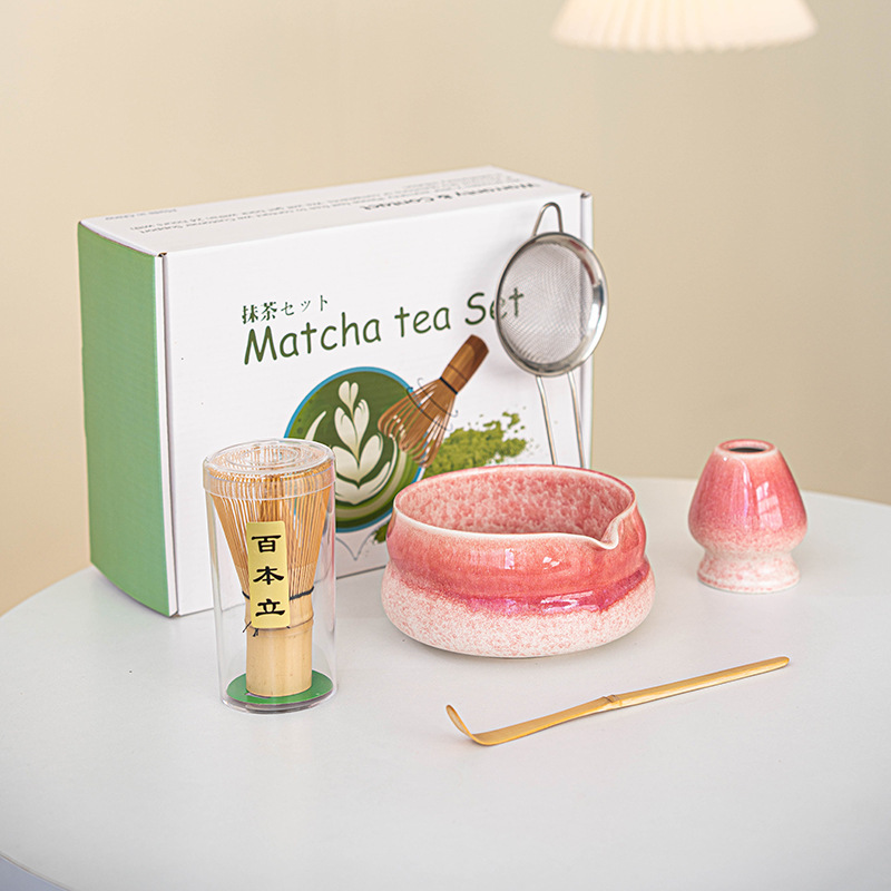 日本製ギフトボックスセット クロスボーダーインスタイル 抹茶ボウル 抹茶ティーセット 百本立陶器 クロスボーダー限定|undefined