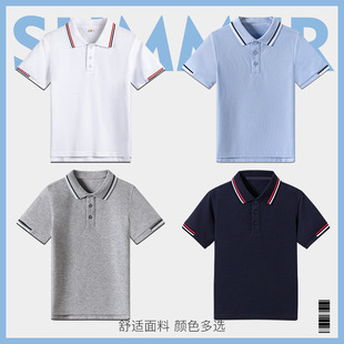 ��ɭ�D��ͯ�{ɫ����t��У��С�W����Ůͯ��polo����T������Сͯ
