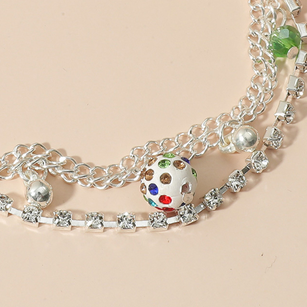 Großhandel Neue Mehrschichtige Runde Perle Schmetterling Anhänger Fußkettchen Nihaojewelry display picture 6