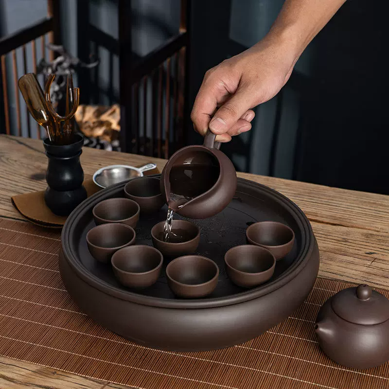 Modern tea set for home use, ceramic teapot, tea cup, simple and elegant design