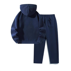 女式 2 件套休闲翻领半拉链运动衫和阔腿裤运动服套装