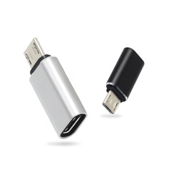 Type-C to Micro USB Aluminum Adapter for Charging and Data Transfer