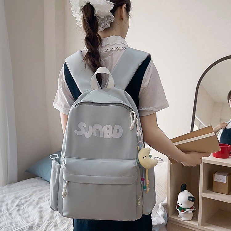 2025 新レトロスクールバッグ女子中学生大容量バックパック学生軽量バックパックコンピュータバッグバックパック|undefined