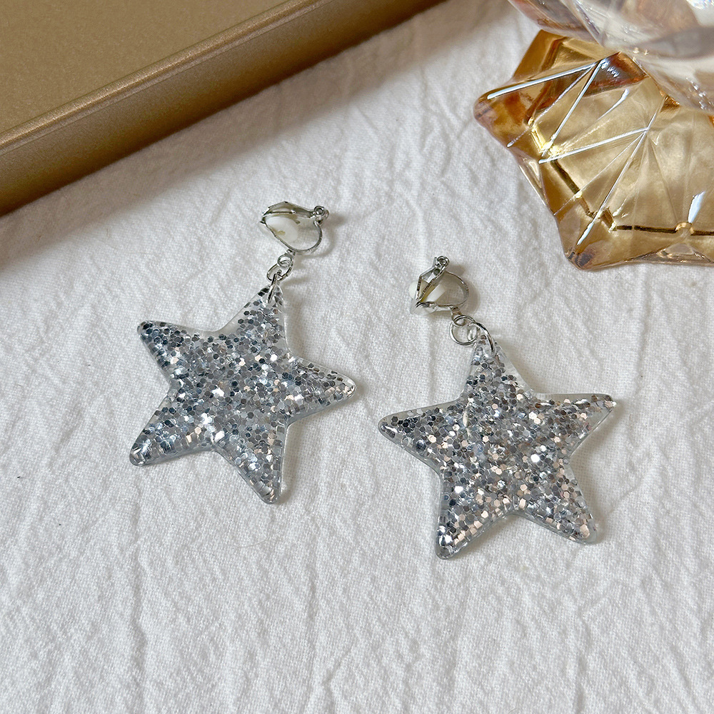 Versión coreana del temperamento de camelia, sin orejas perforadas, pinza para la oreja, flor de perla, tablero de ajedrez, pinza para la oreja triangular con diamantes, pendientes de nicho para mujeres