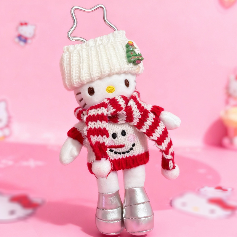 かわいい長い脚キティハローキティぬいぐるみペンダントバックパックペンダント人形キーホルダーおもちゃ卸売|undefined
